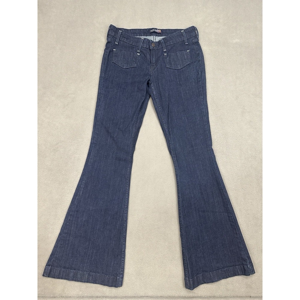Vtg Y2K Levi's Superlow Bootcut Womens 9M Jeans‎ Flare Leg Patch Pockets Stretch